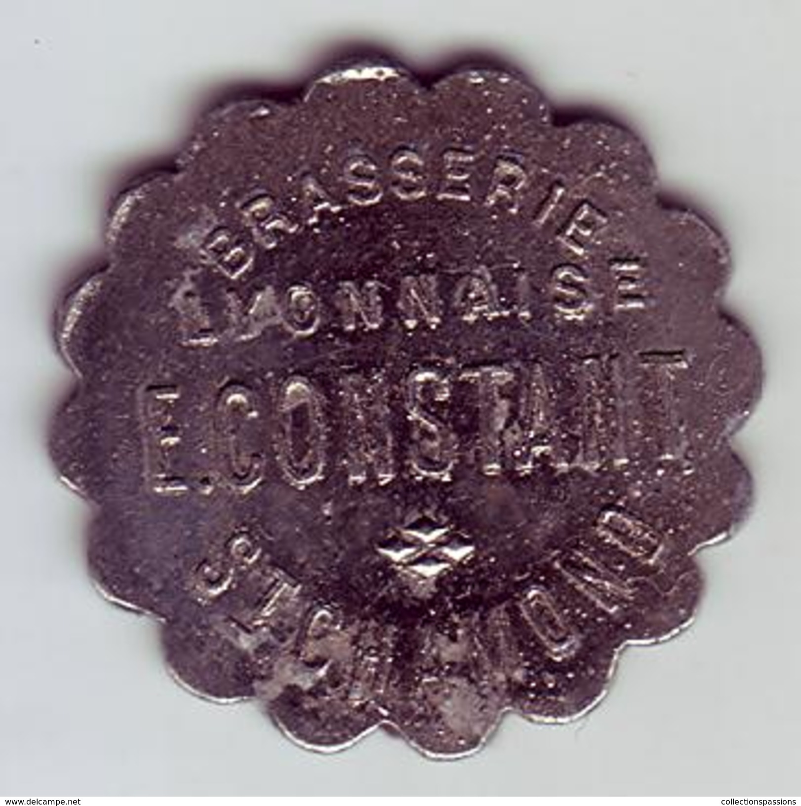 Monnaie De Nécessité - LOIRE 42 - St Chamond - Brasserie Lyonnaise - E. Constant - 5 Centimes - Monétaires / De Nécessité