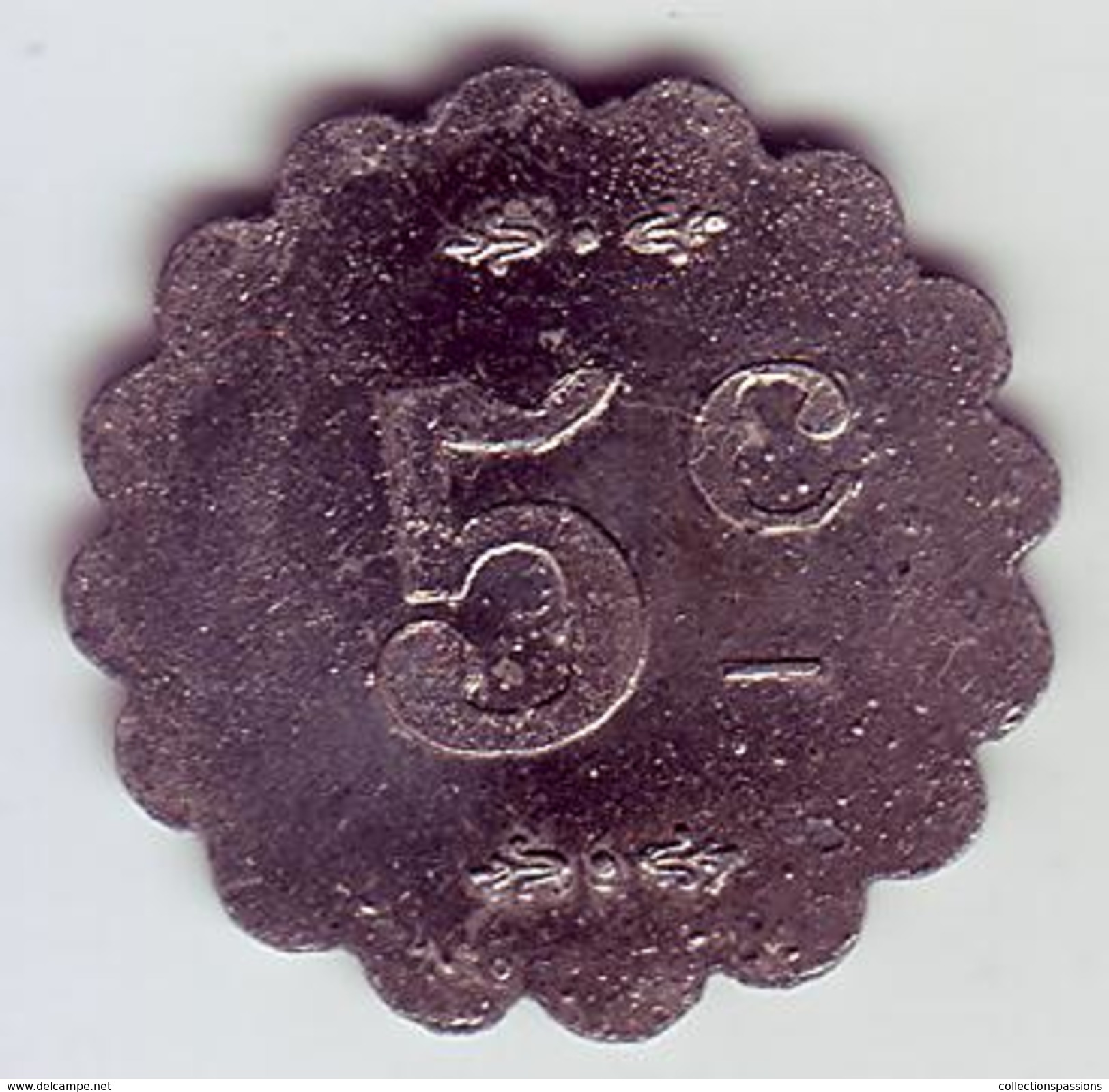 Monnaie De Nécessité - LOIRE 42 - St Chamond - Brasserie Lyonnaise - E. Constant - 5 Centimes - Monétaires / De Nécessité