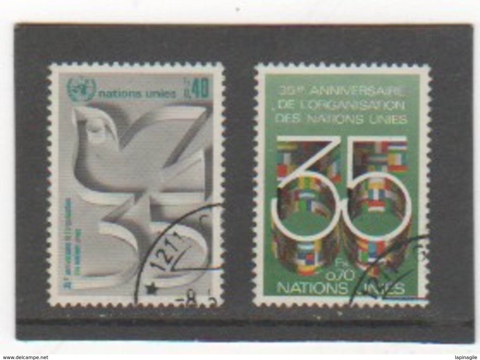 NATIONS UNIES GENEVE 1980 YT N° 92-93 Oblitéré - Oblitérés