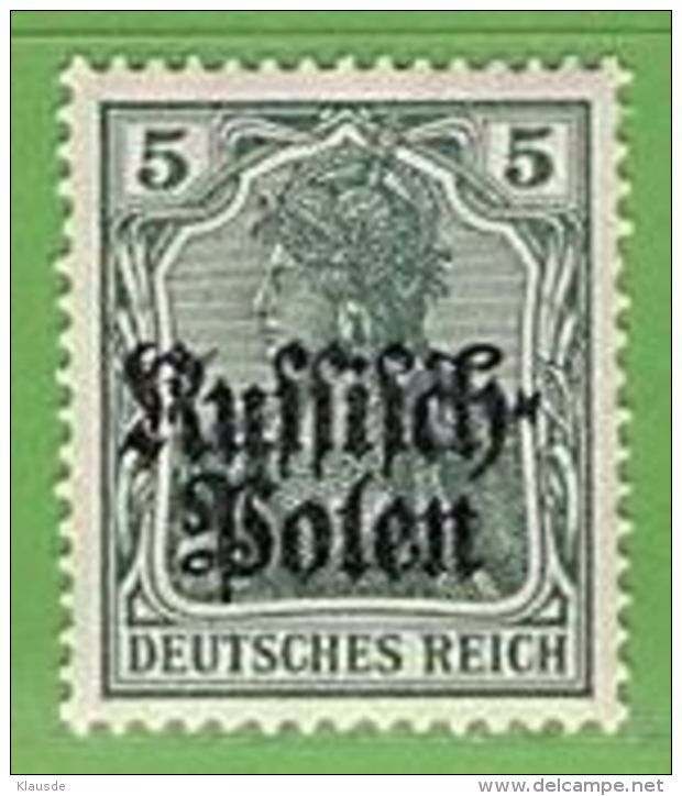 MiNr.2 Xx  Deutschland Deutsche Besetzg,1.WK Russ.Polen - Occupation 1914-18