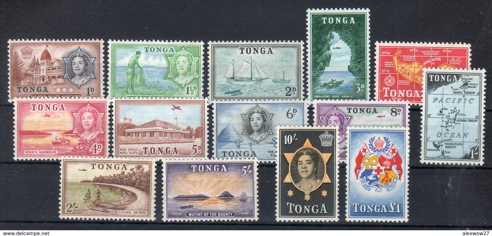 Tonga 1953 -- Ordinaria Yvert 100/13  -- **MNH / VF - Tonga (1970-...)
