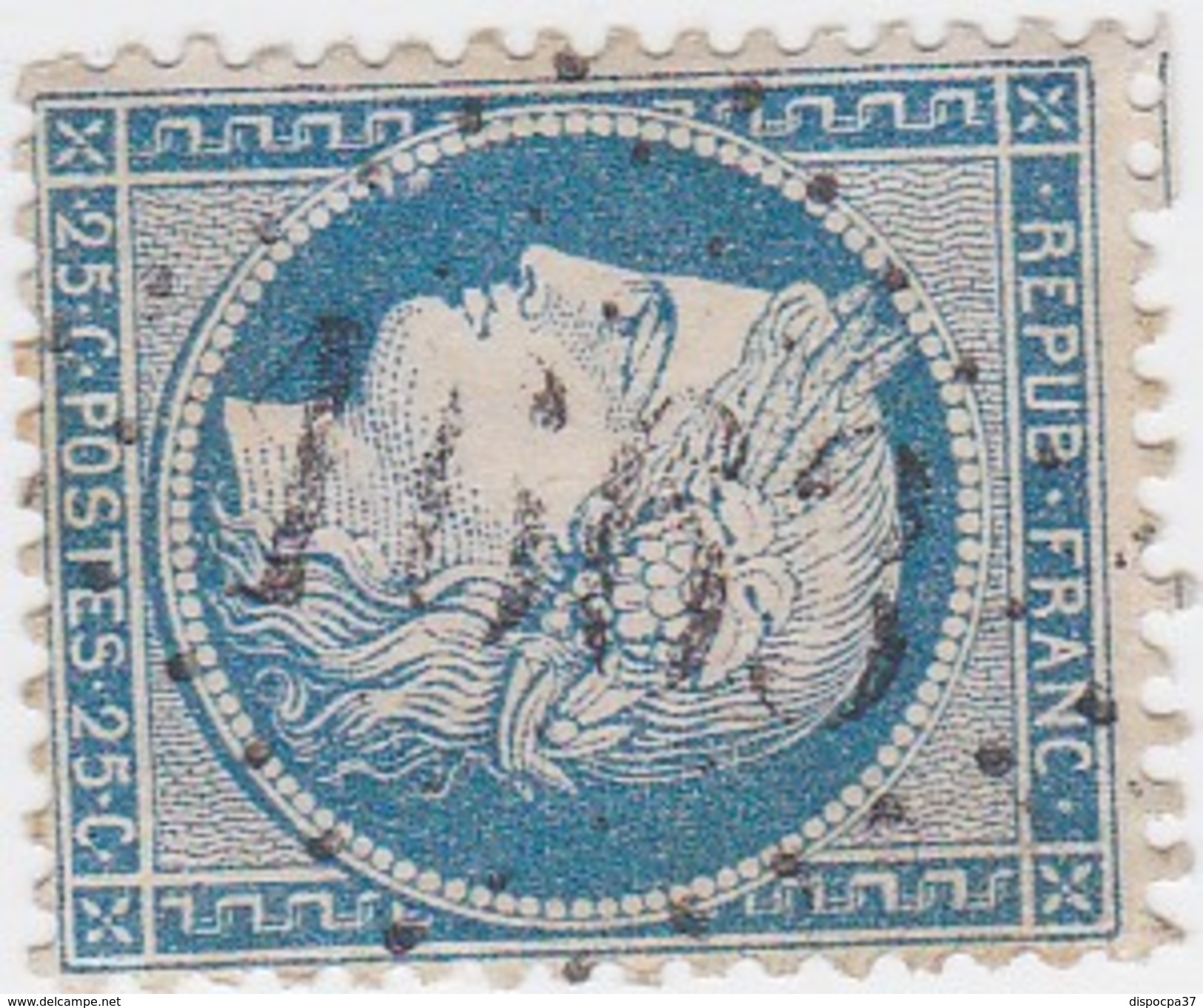 N° 60 A  GC  1663    GIVRY PRES L'ORBIZE     /   SAONE ET LOIRE    -  REF 10009 + VARIETE SUARNET N° 108 - 1871-1875 Ceres