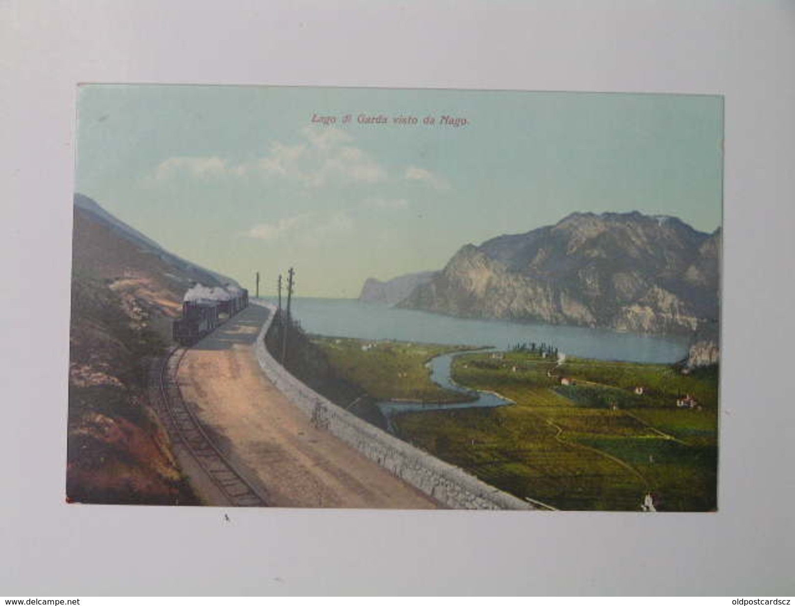 Lago Di Garda 3029 Nago Train 1920 Ed J F Amonn No 5211 - Otros & Sin Clasificación