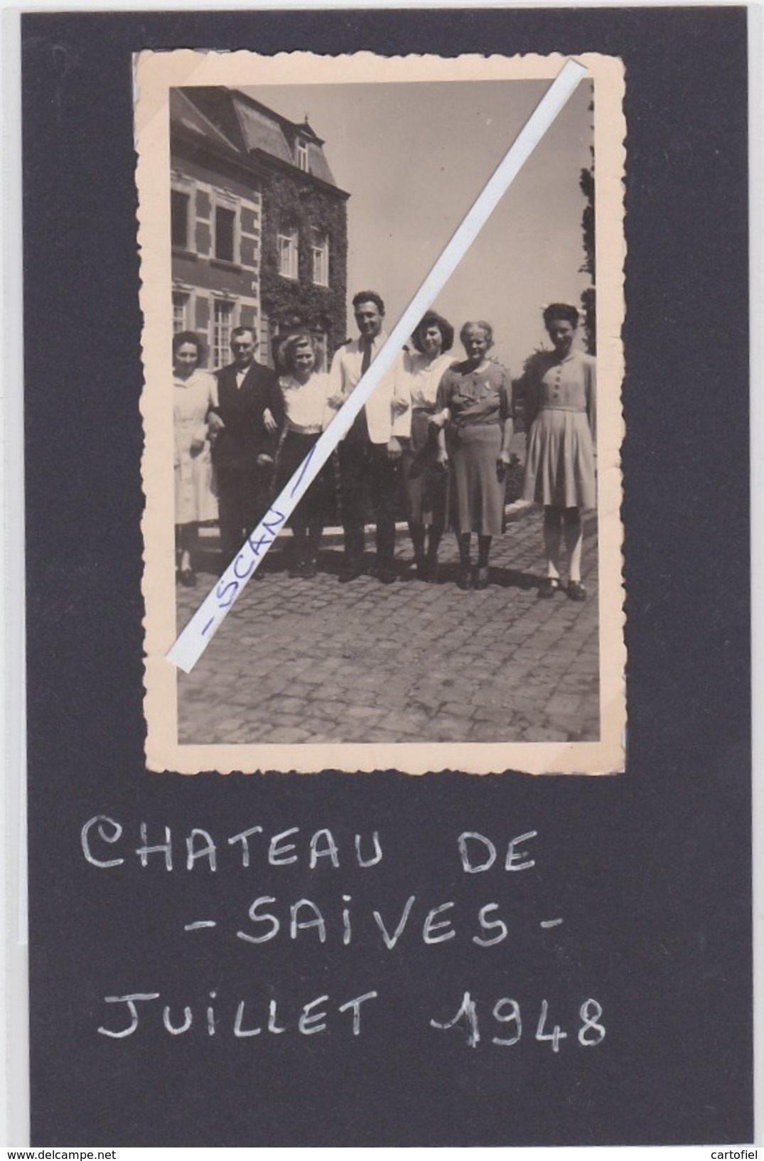 SAIVES-CHATEAU-KASTEEL-PHOTO-ORIGINAL-1948-PETIT ARCHIVE FAMILLE PECSTEEN-CORNET D'ELZIUS-VOYEZ 2 SCANS-TOP ! - Waremme