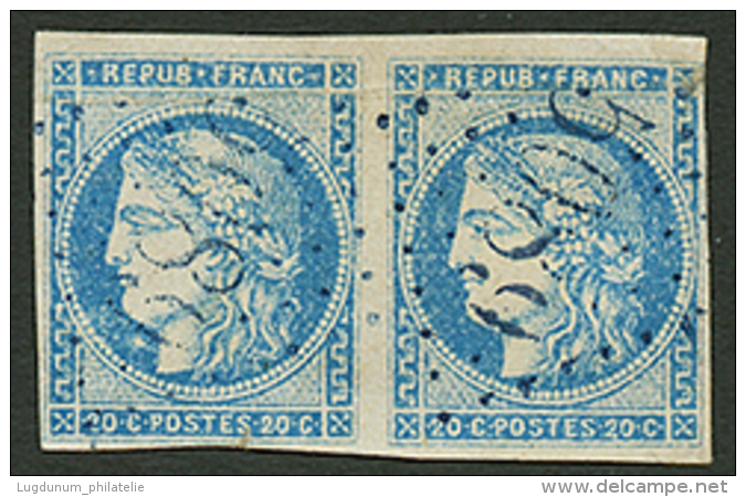 Paire 20c BORDEAUX(d&eacute;faut) Obl. GC 5089 Bleu De JAFFA. TB. - Other & Unclassified