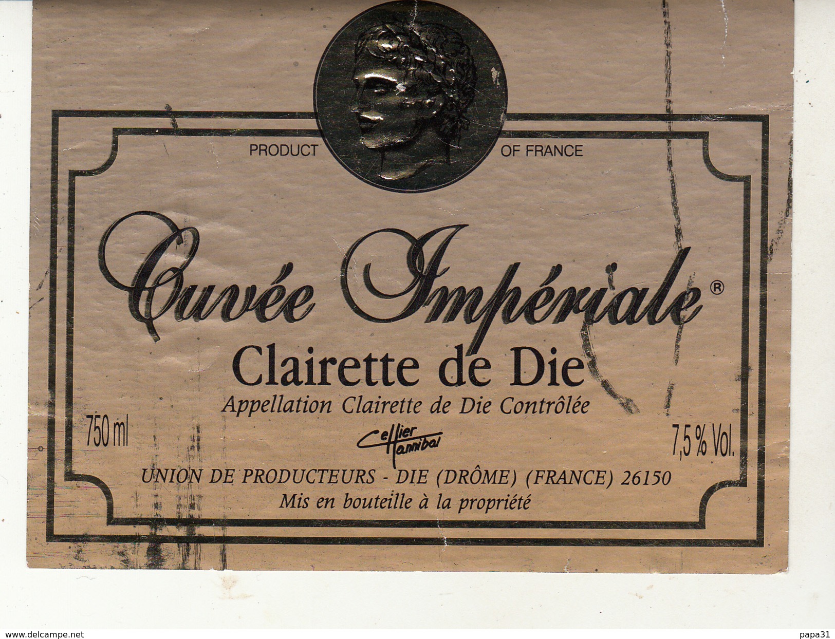 Étiquette - Cuvée Impériale  CLAIRETTE De DIE - Other & Unclassified