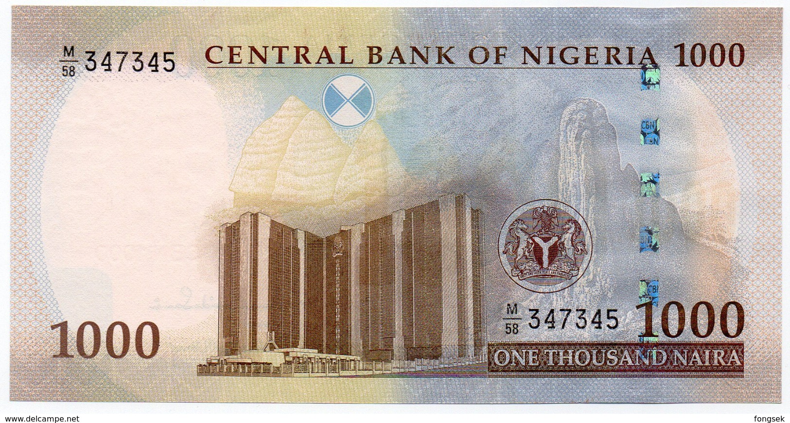 #07. NIGERIA. 1000 NAIRA. 2013. UNC / NEUF. - Nigeria