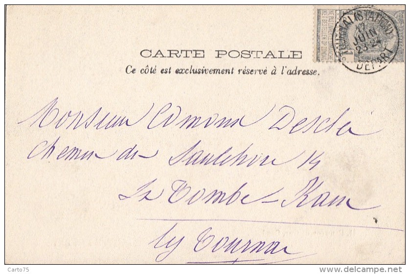 Martinique - Saint-Pierre - Port Bâteaux - Mont Pelée éruption 7 Mai 1902 - Cachet Précurseur Tournai - Autres & Non Classés