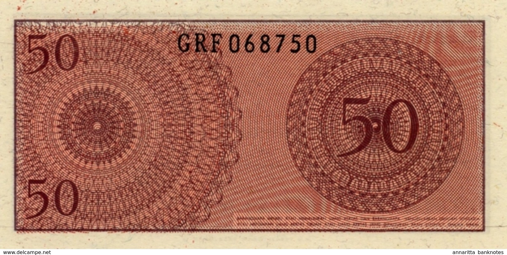 INDONESIA 50 SEN 1964 P-94 UNC  [ID547a] - Indonesia