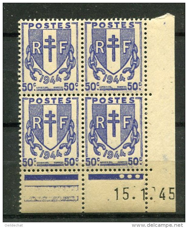 2271    FRANCE   N° 673  Chaînes Brisées 50 C Du 15/01/45   SUPERBE - 1940-1949