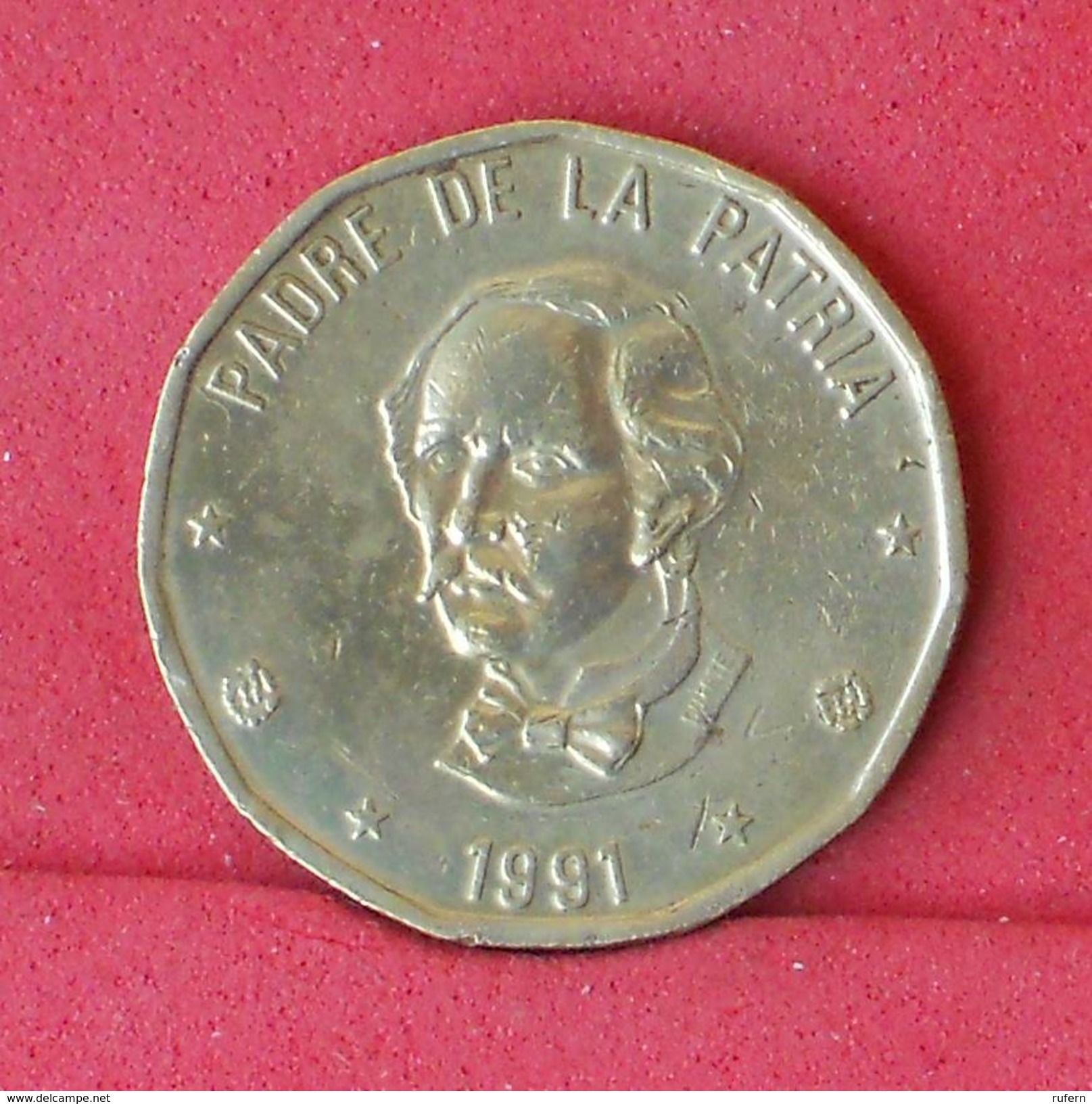 DOMINICANA 1 PESO  1991 -    KM# 80,1 - (Nº18219) - Dominicaine