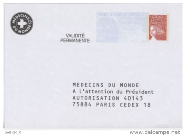 France PAP Réponse Luquet RF 0200461 MEDECINS DU MONDE - PAP: Ristampa/Luquet