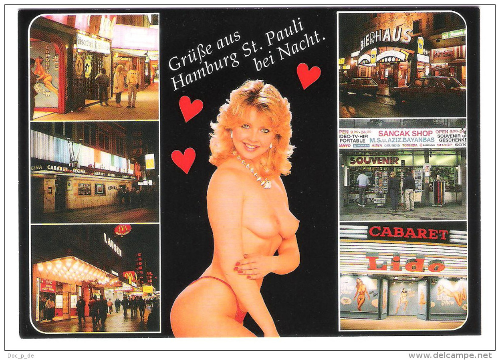 Germany - Hamburg - St. Pauli - Reeperbahn - PIN UP - Femme - Nue Girl - Woman - Frau - Erotic - Erotik - Pin-Ups