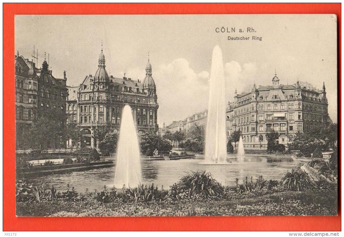 D1374   Köln Cöln Cologne. Deutscher Ring  . Gelaufen In 1910 Nach Schweiz. - Koeln