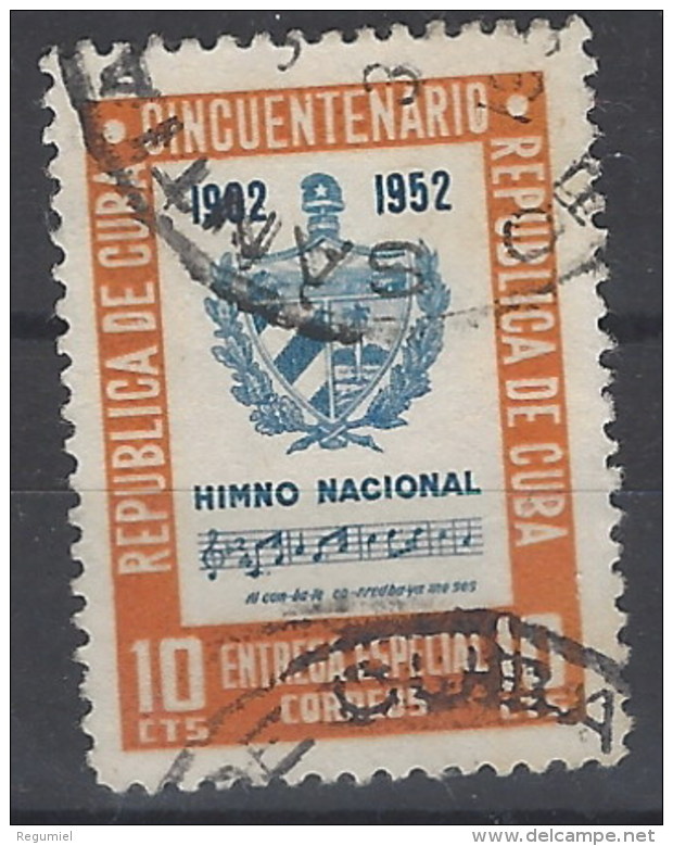 Cuba Expres U 14 (o) Usado. 1952 - Francobolli Per Espresso