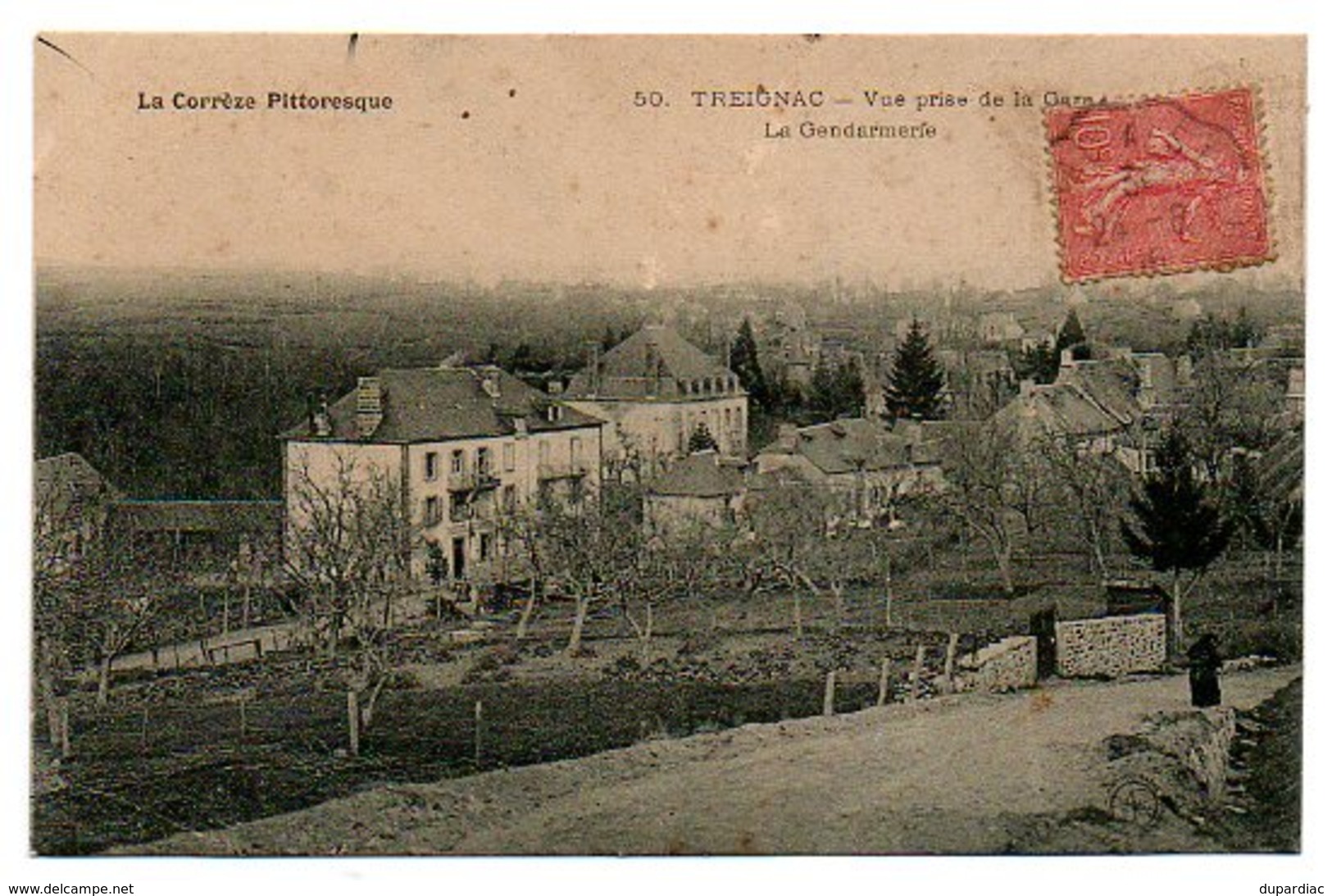 19 - Corrèze / TREIGNAC -- Vue Prise De La Gare - La Gendarmerie - La Corrèze Pittoresque N° 50. - Treignac