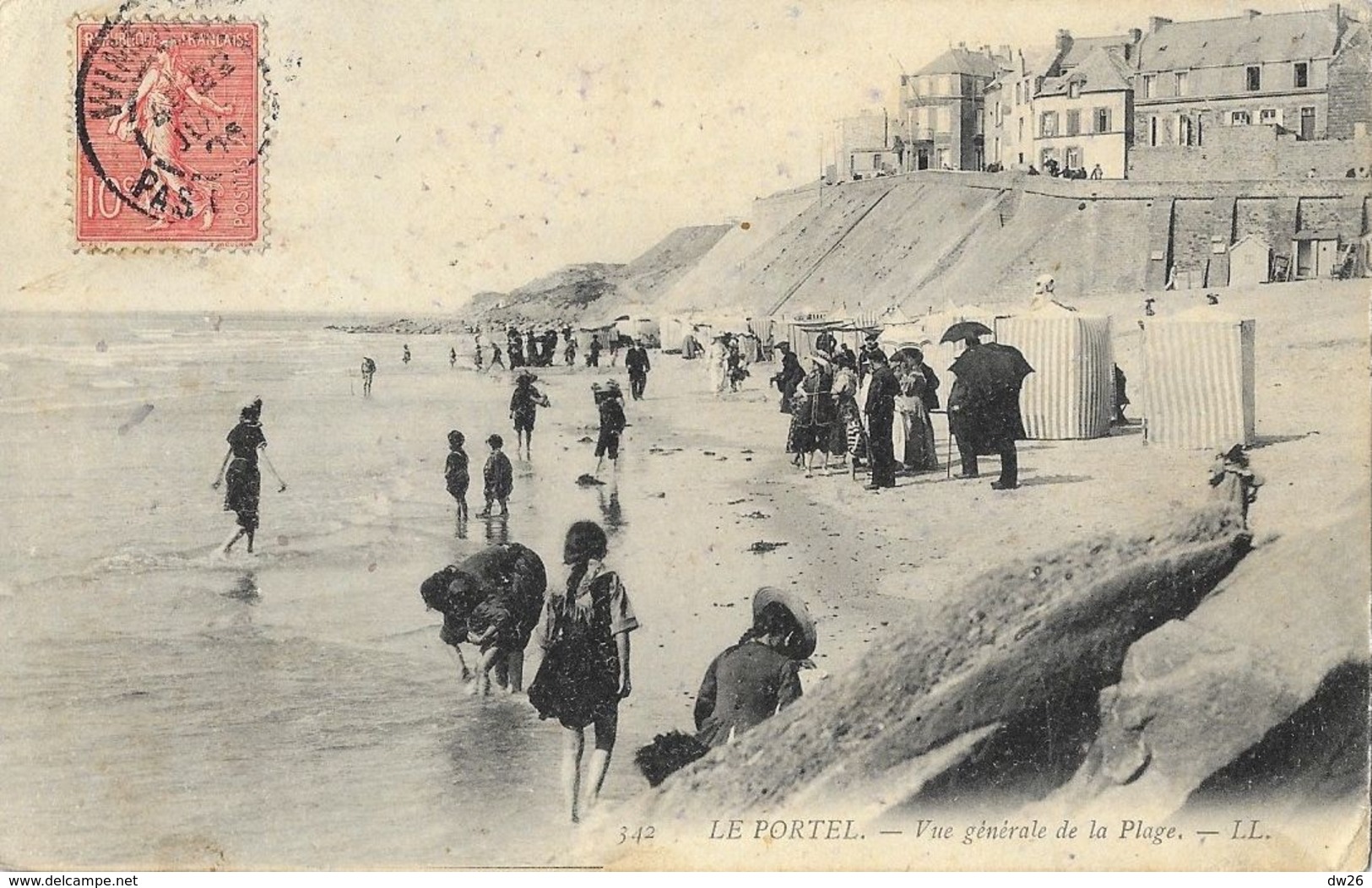 Le Portel - Vue Générale De La Plage, Belle Animation - Carte LL N° 342 - Le Portel