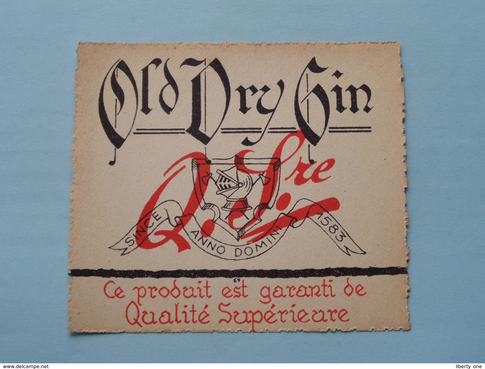 Old Dry Gin Q. Sre ( Details Op Foto ) !! - Autres & Non Classés