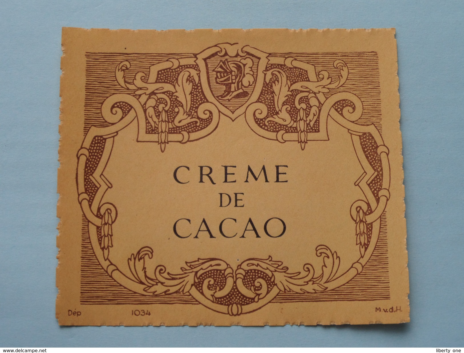 CREME De CACAO ( Dep 1034 MvdH : Details Op Foto ) !! - Autres & Non Classés