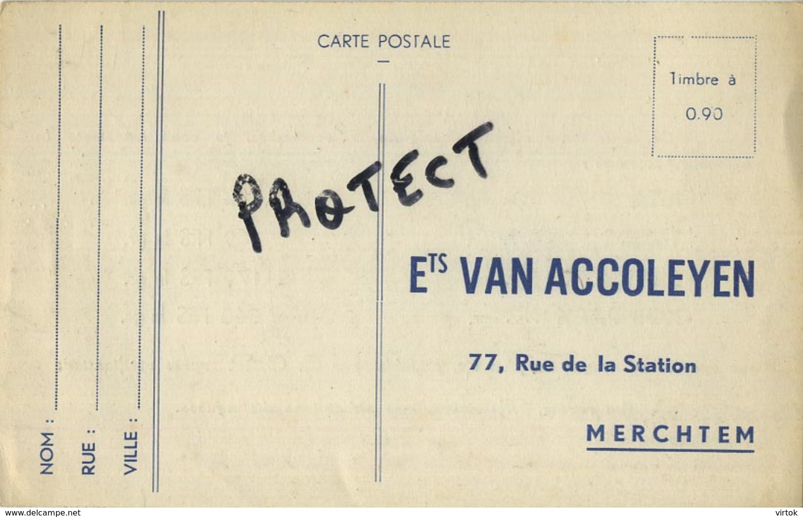 Merchtem : Reclame Kaart :  Ets. Van Accoleyen  (  Zie Scans ) - Merchtem