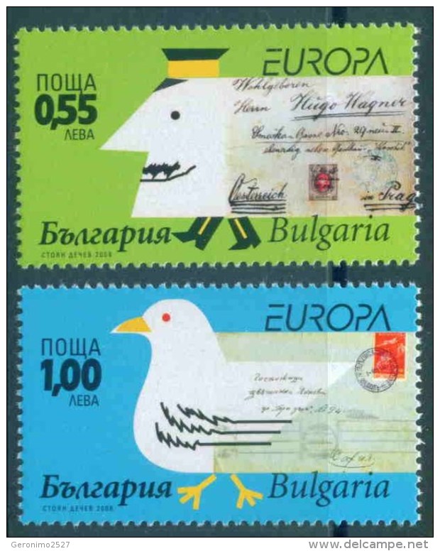 Europa CEPT 2008 BULGARIA The Letter - Fine Set MNH - 2008