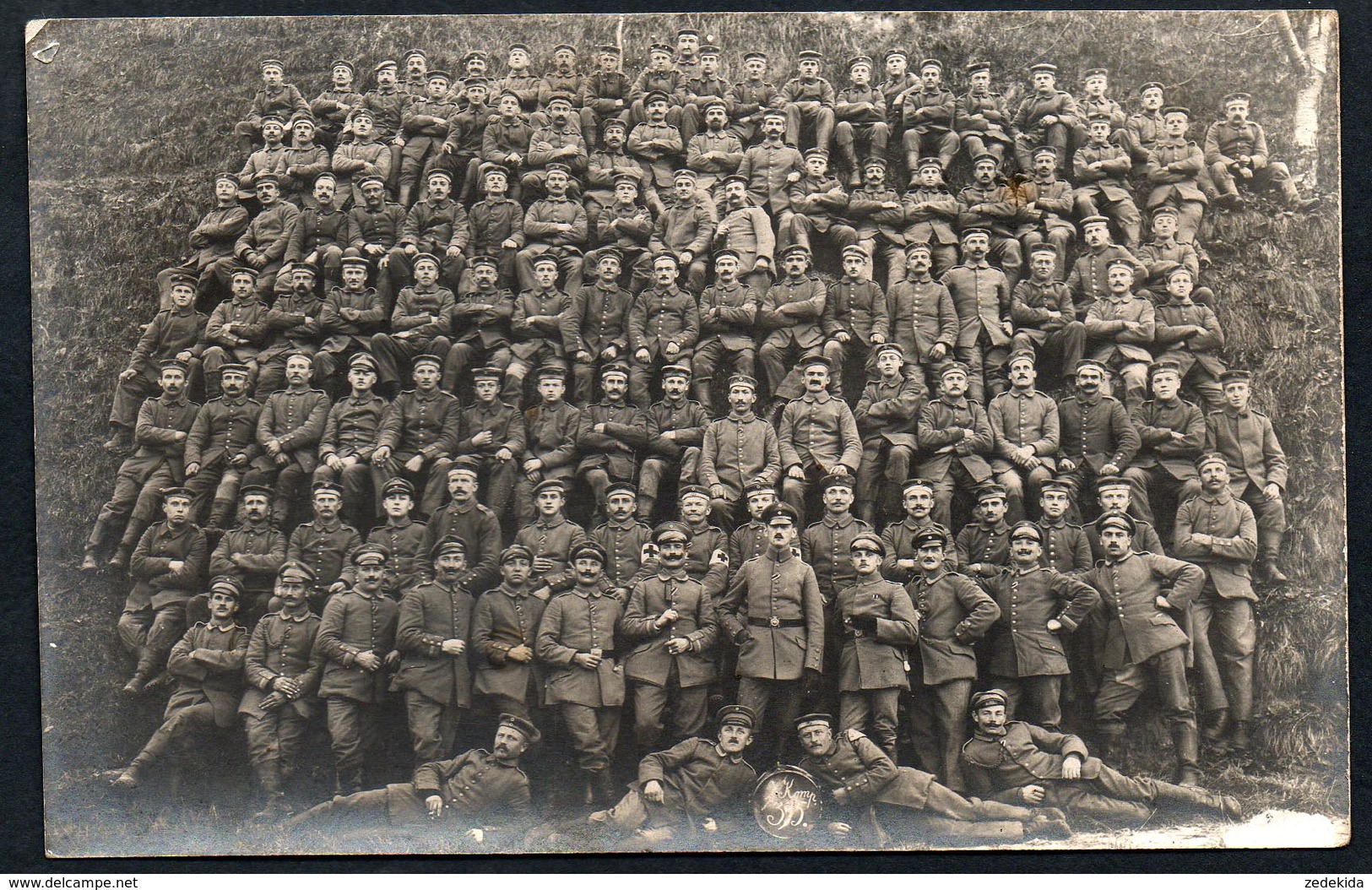 A3514 - Alte Foto Ansichtskarte  -  1. WK WW - Offizier Soldat Uniform - Reg 395 ? - War 1914-18