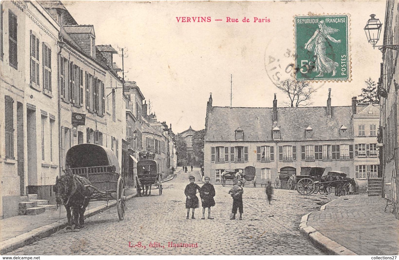 02-VERVINS- RUE DE PARIS - Vervins