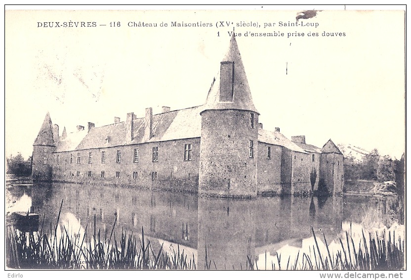 ---- 79 ---- Château De Maisontiers Par Saint Loup - Deux Sevres - Timbrée TTB - Saint Loup Lamaire