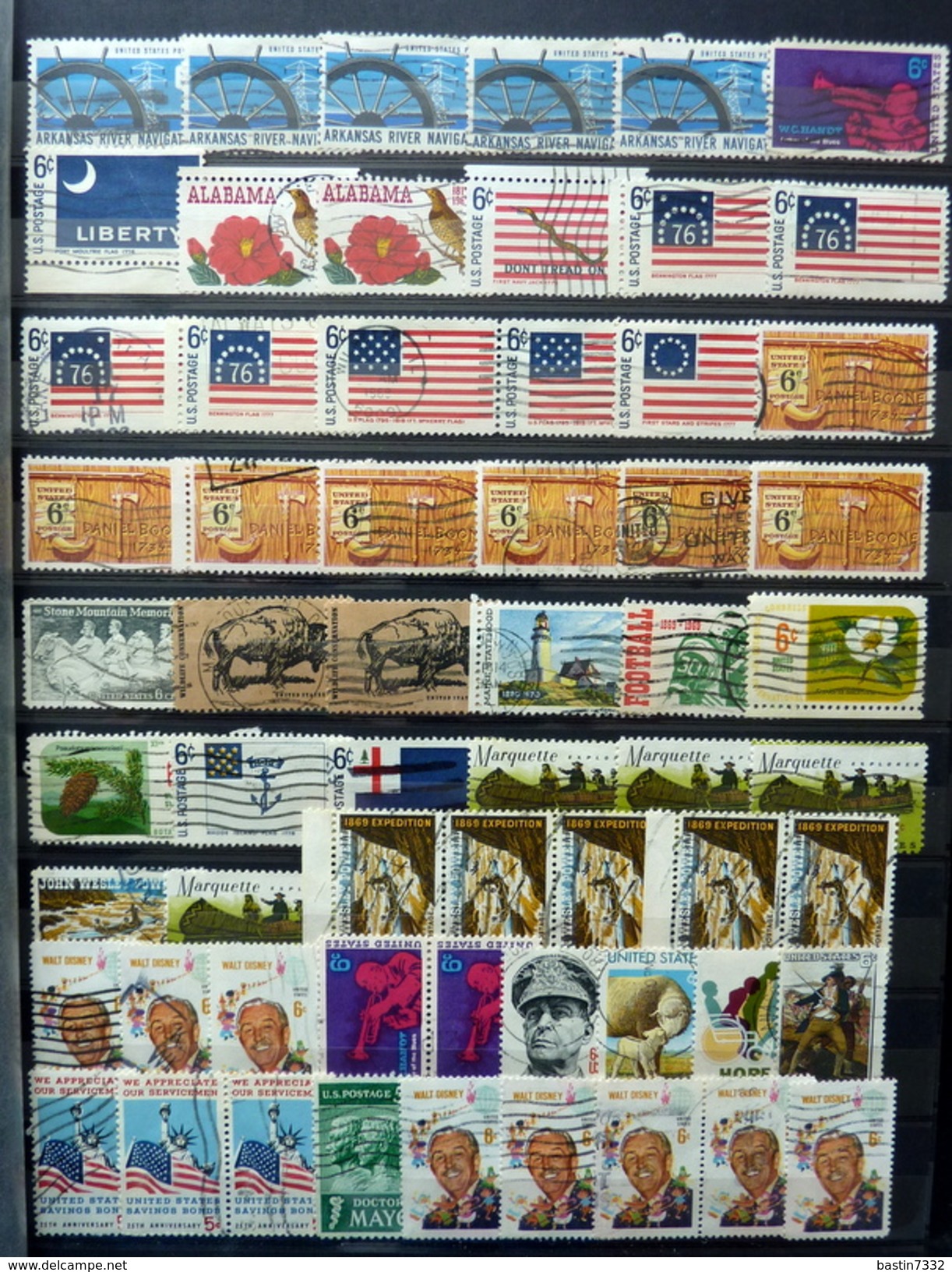 USA collection/stock in 6 stockbooks used/gebruikt/oblitere