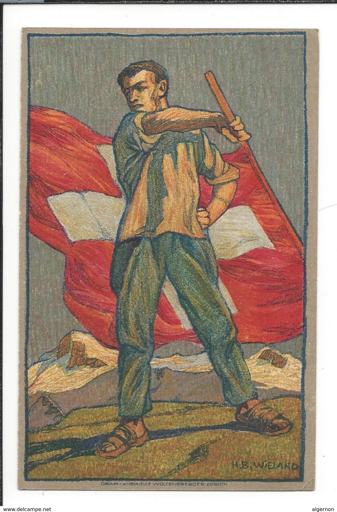 N 53 - Carte N°3 Fête Nationale 1912 Bundesfeier Postkarte Carte Neuve - Entiers Postaux