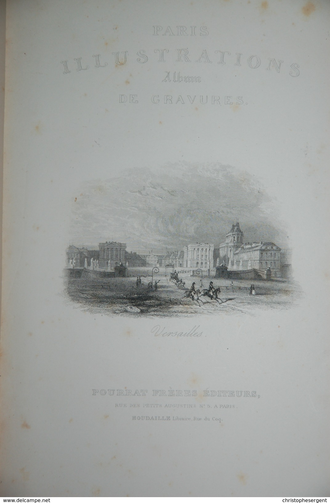 Paris, Illustrations, Album De Gravures 1838 Ed Pourrat Frères - 1801-1900