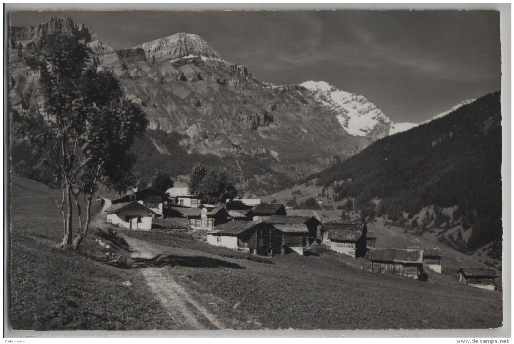 Leukerbad, Bürchen Mit Rinderhorn Und Balmhorn - Photo: E. Gyger No. 13294 - Bürchen