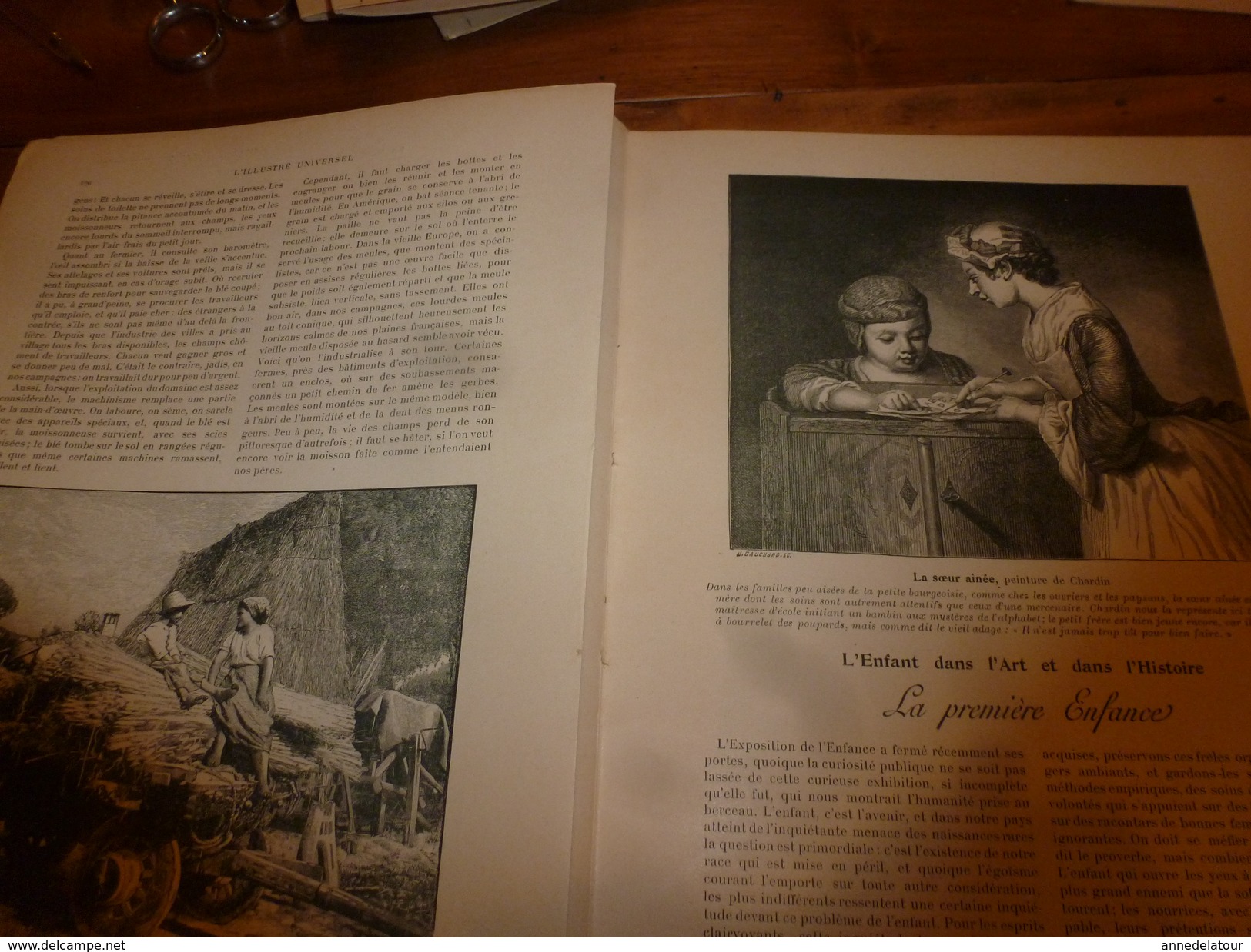 1901:  Don Quichotte, Sancho Pança, Miguel de Cervantes à Valladolid ;Vie aux champs; L'ENFANT et les CHATS; etc