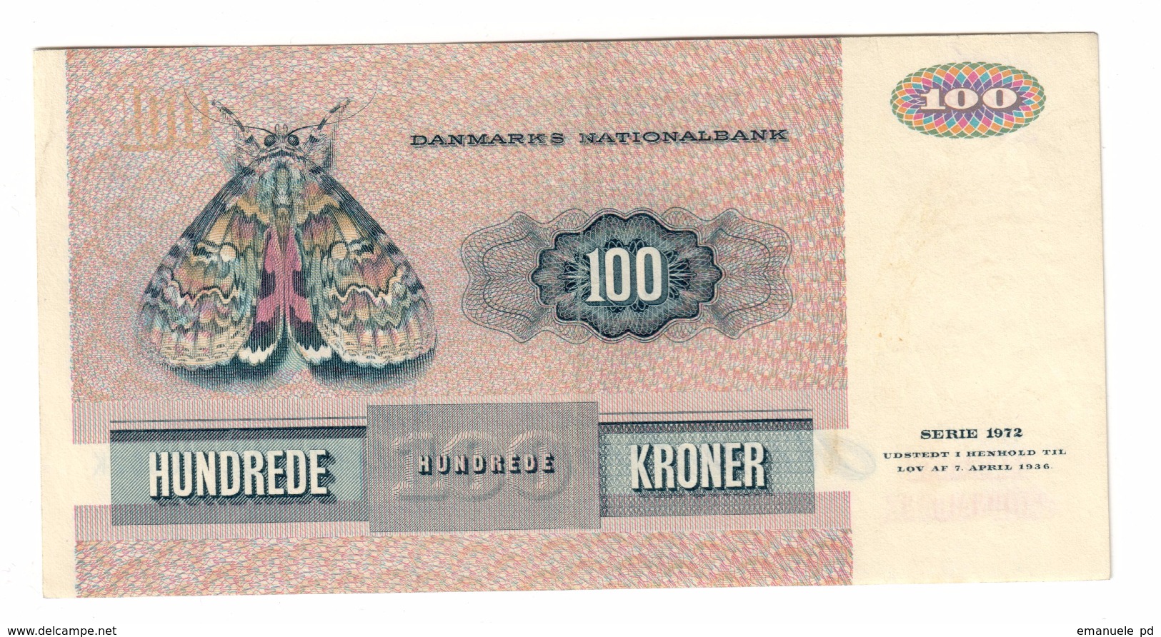 Denmark 100 Kronen 1972 XF+ - Danimarca