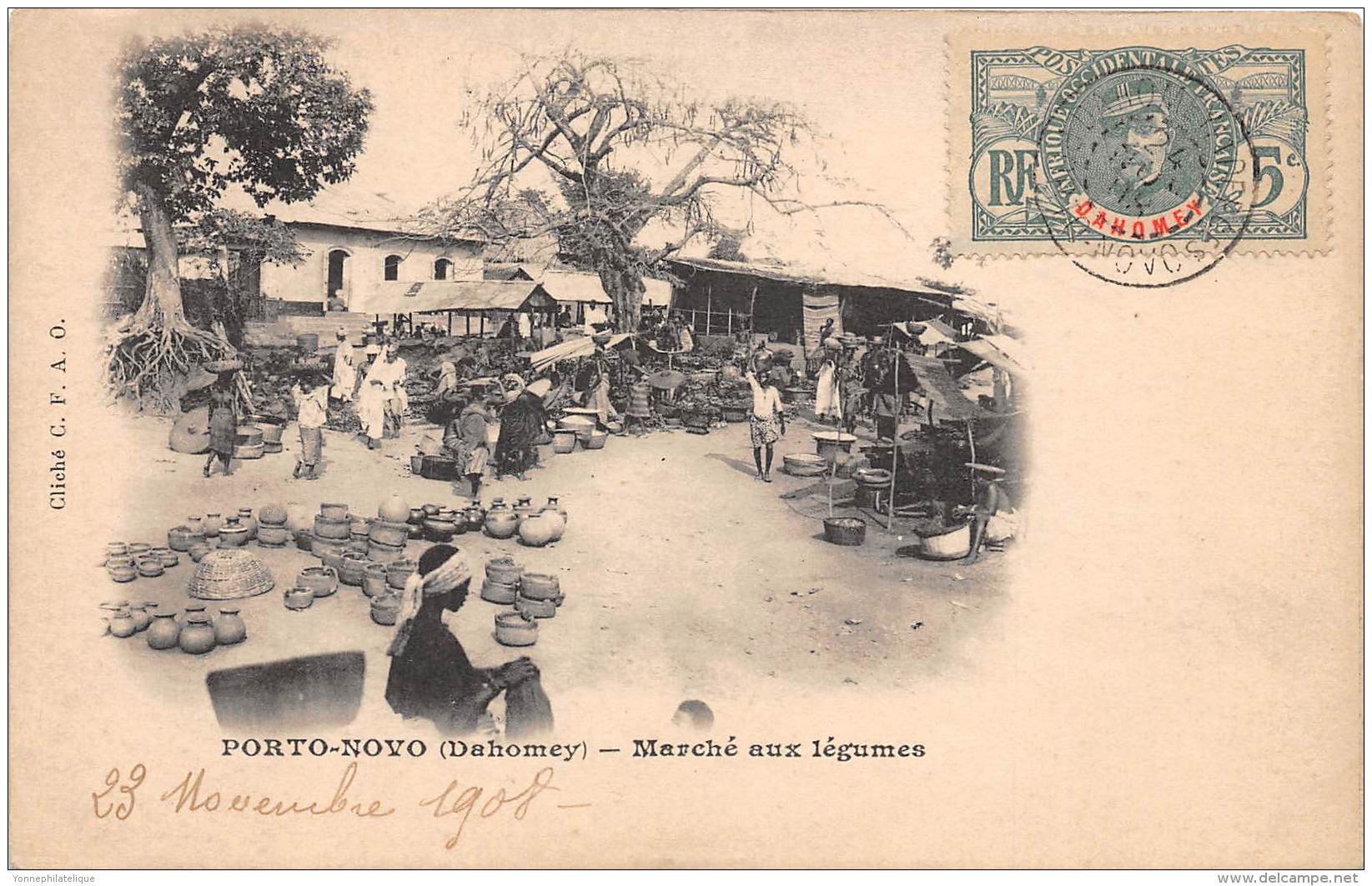 DAHOMEY / Porto Novo - Marché Aux Légumes - Belle Oblitération - Dahomey