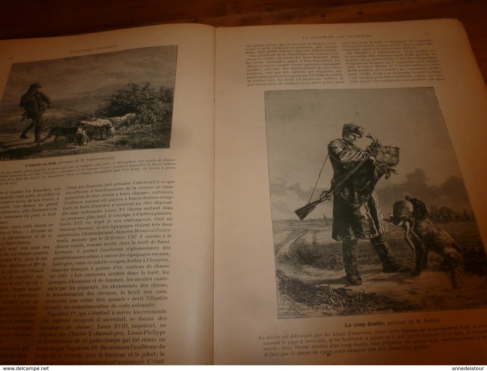 1901:  La CHASSE et les CHASSEURS; PARIS en 1800;Jeux d'échecs au café;Métiers ambulants;GAVARNI-dessins;Séville ;etc