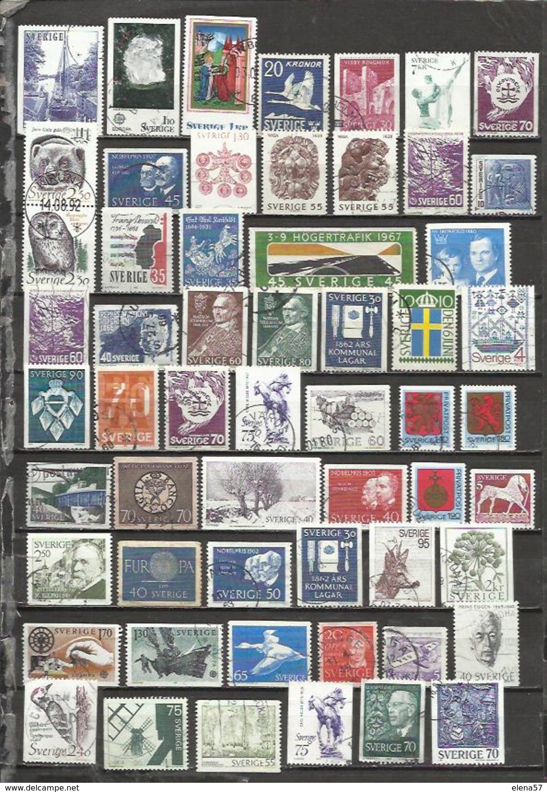 G199-LOTE COLECCION SELLOS ANTIGUOS Y MODERNOS SUECIA,DIFERENTES,NO TASO.****** STAMPS CO - Sammlungen