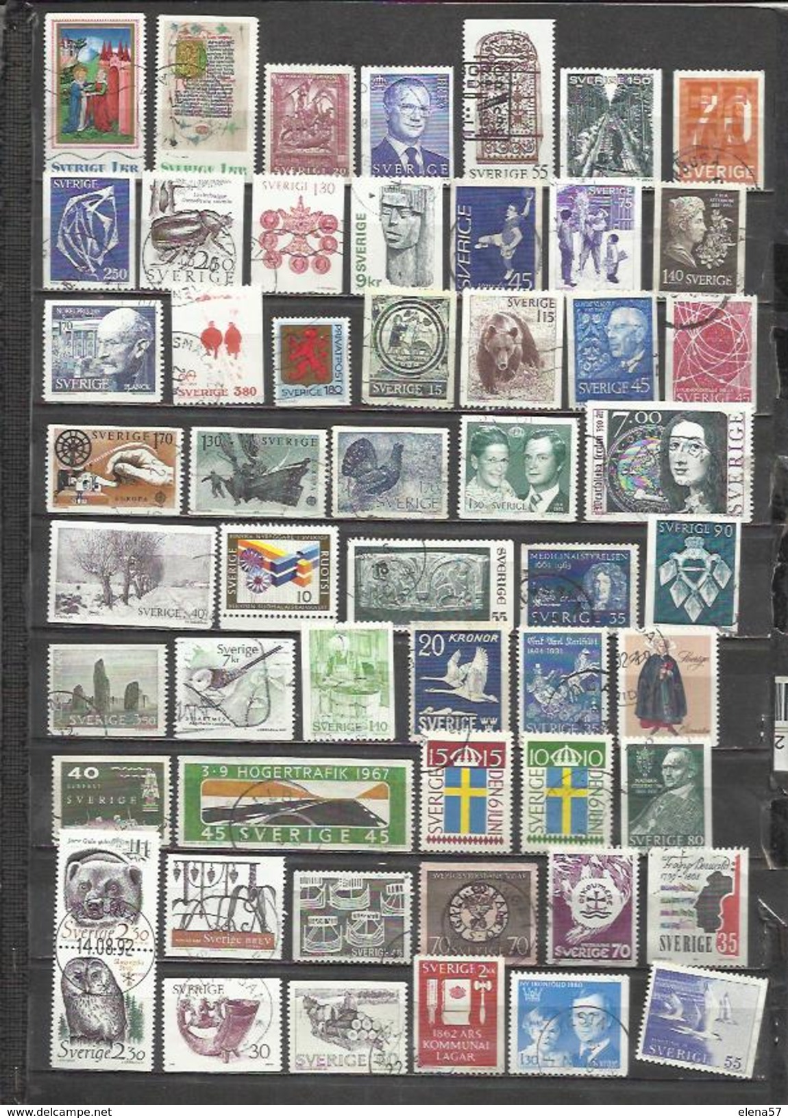 G200-LOTE COLECCION SELLOS ANTIGUOS Y MODERNOS SUECIA,DIFERENTES,NO TASO.****** STAMPS CO - Sammlungen