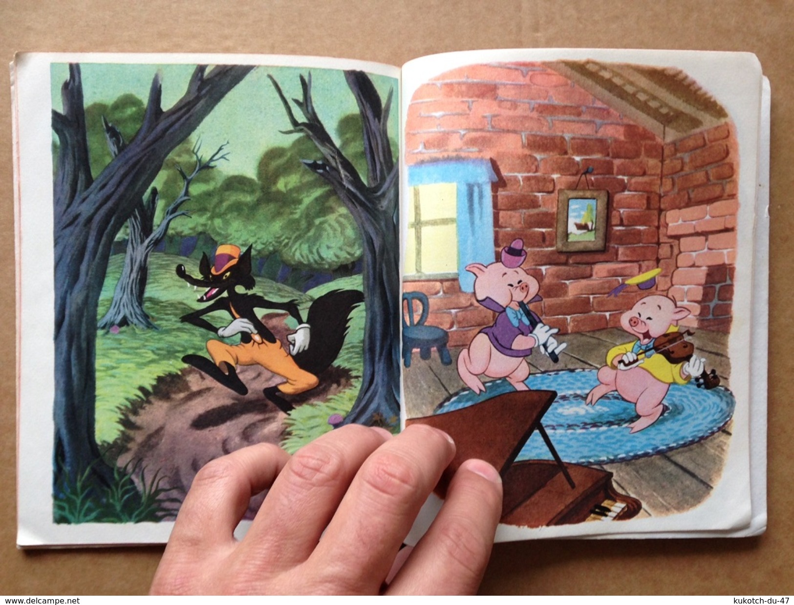 Disney Petit livret Les trois petits cochons (1970)