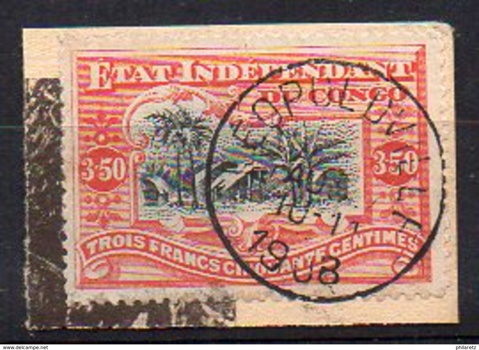 Congo Belge N° 27 Oblitéré Sur Petit Fragment - Cote 120&euro; - Oblitérés