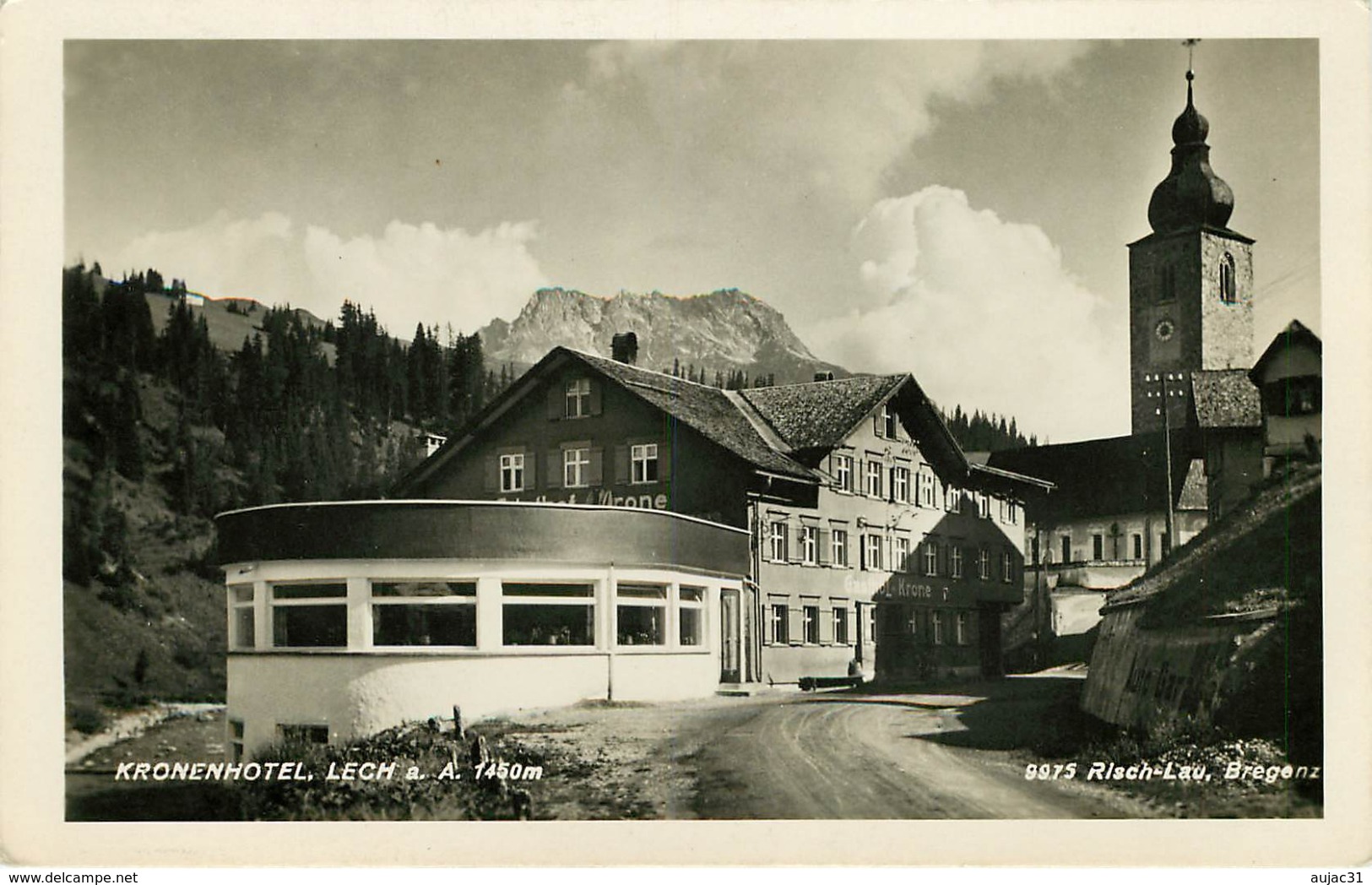 Autriche - Austria - Vorarlberg - Kronenhotel - Lech - Semi Moderne Petit Format - état - Lech