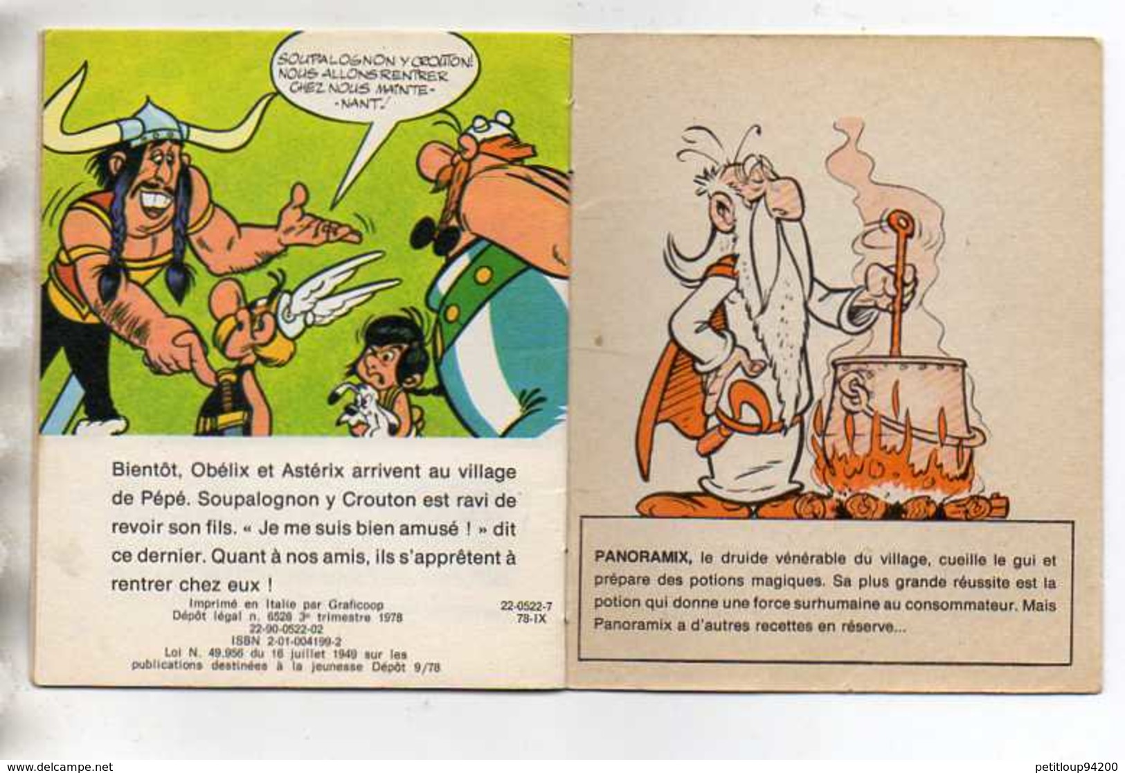 BANDE DESSINEE  ASTERIX EN HISPANIE Minis-Livres HACHETTE  Dargaud Editeur   ANNEE 1978 - Spirou Et Fantasio