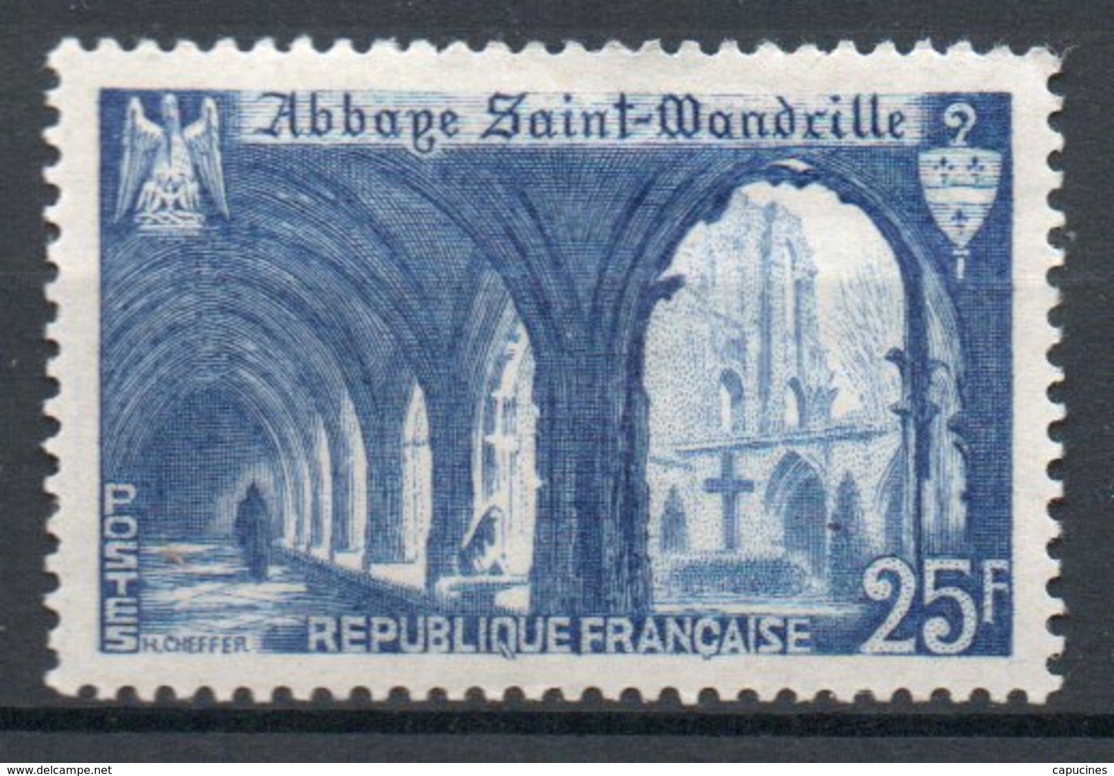 FRANCE 1949 - Abbaye De Saint-Wandrille - N° 842** - Neufs