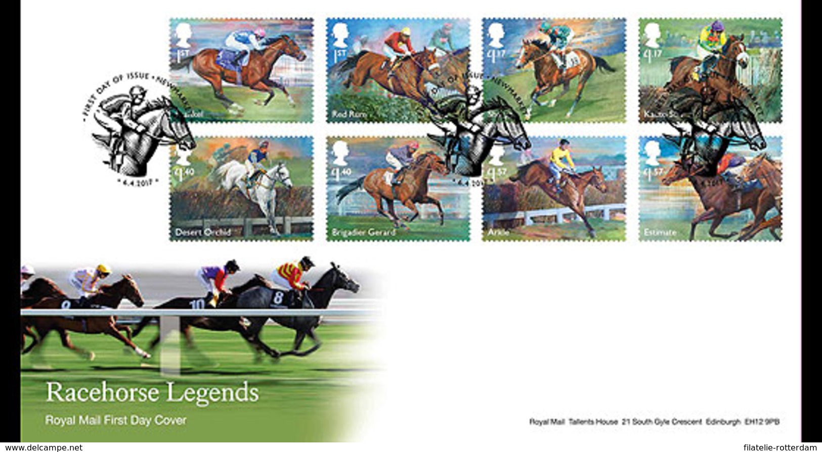 Groot-Brittannië / Great Britain - Postfris / MNH - FDC Racepaarden 2017 - Ongebruikt