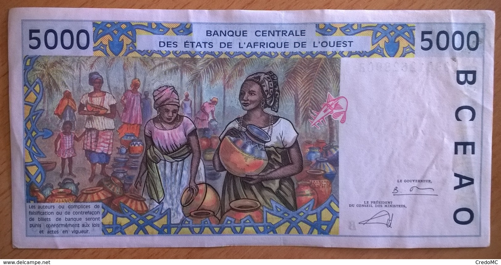 Bénin - 5000 Francs - 2003 - PICK 213 Bm - SUP - États D'Afrique De L'Ouest