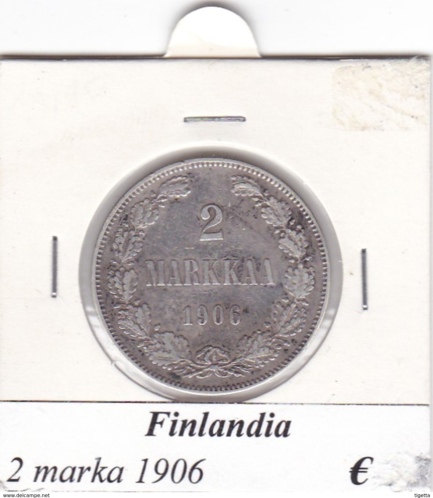 FINLANDIA   2 MARKKAA  1906  COME DA FOTO - Finlandia