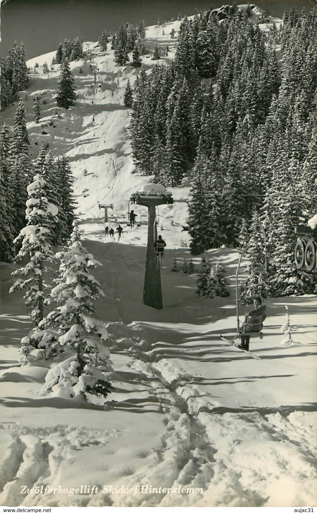 Autriche - Austria - Salzbourg - Sports D'hiver - Ski - Zwölferkogellift Skidorf Hinterglemm - Semi Moderne Petit Format - Autres & Non Classés