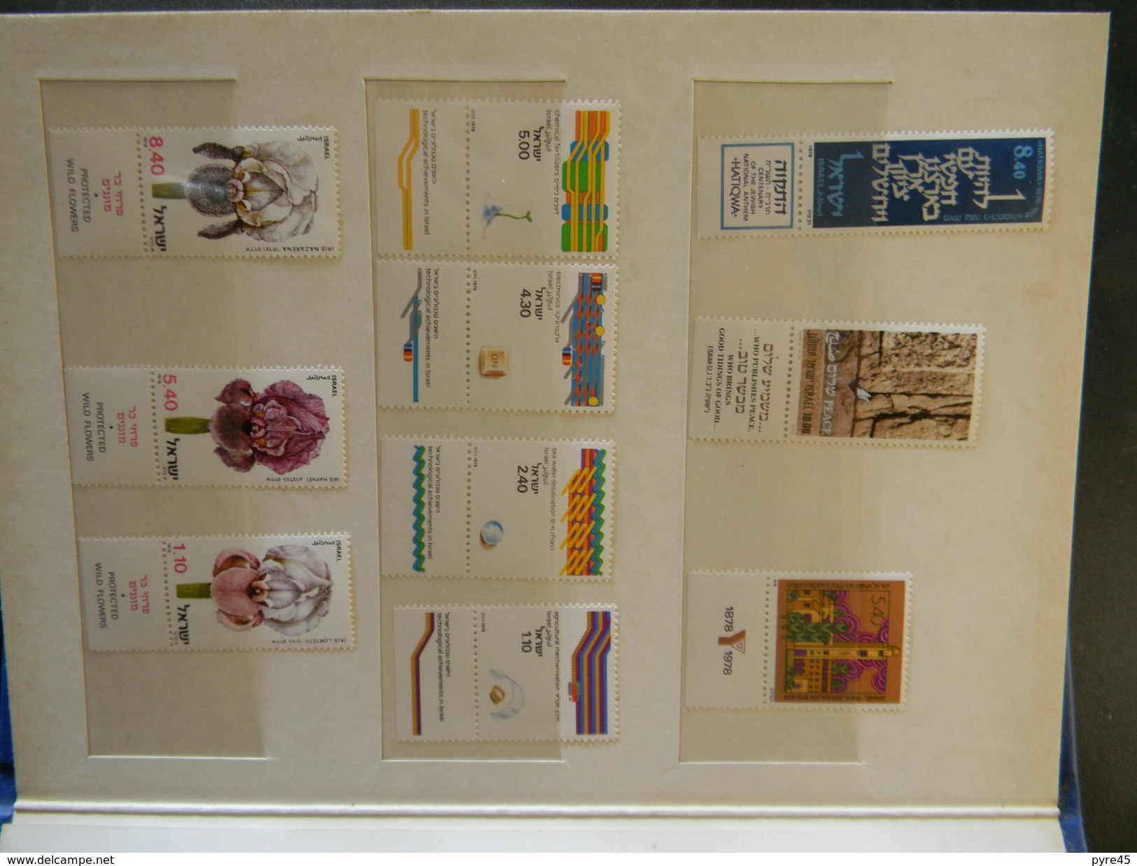 COLLECTION D ISRAEL XVIII TH CONGRESS OF UPU 1979 MINISTRY OF COMMUNICATIONS JERUSALEM - Collections, Lots & Series