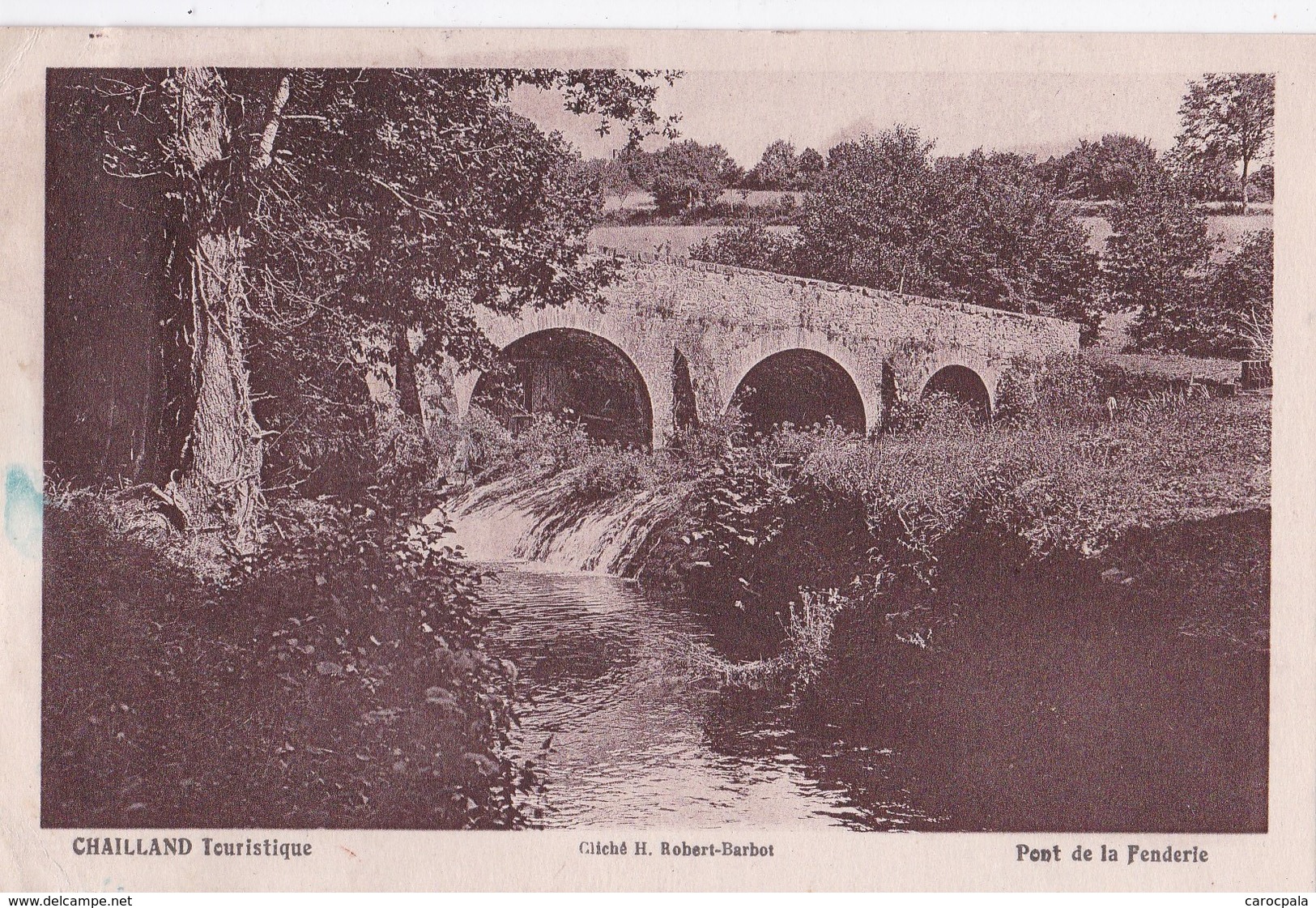 Carte 1930 CHAILLAND TOURISTIQUE / PONT DE LA FENDERIE - Chailland