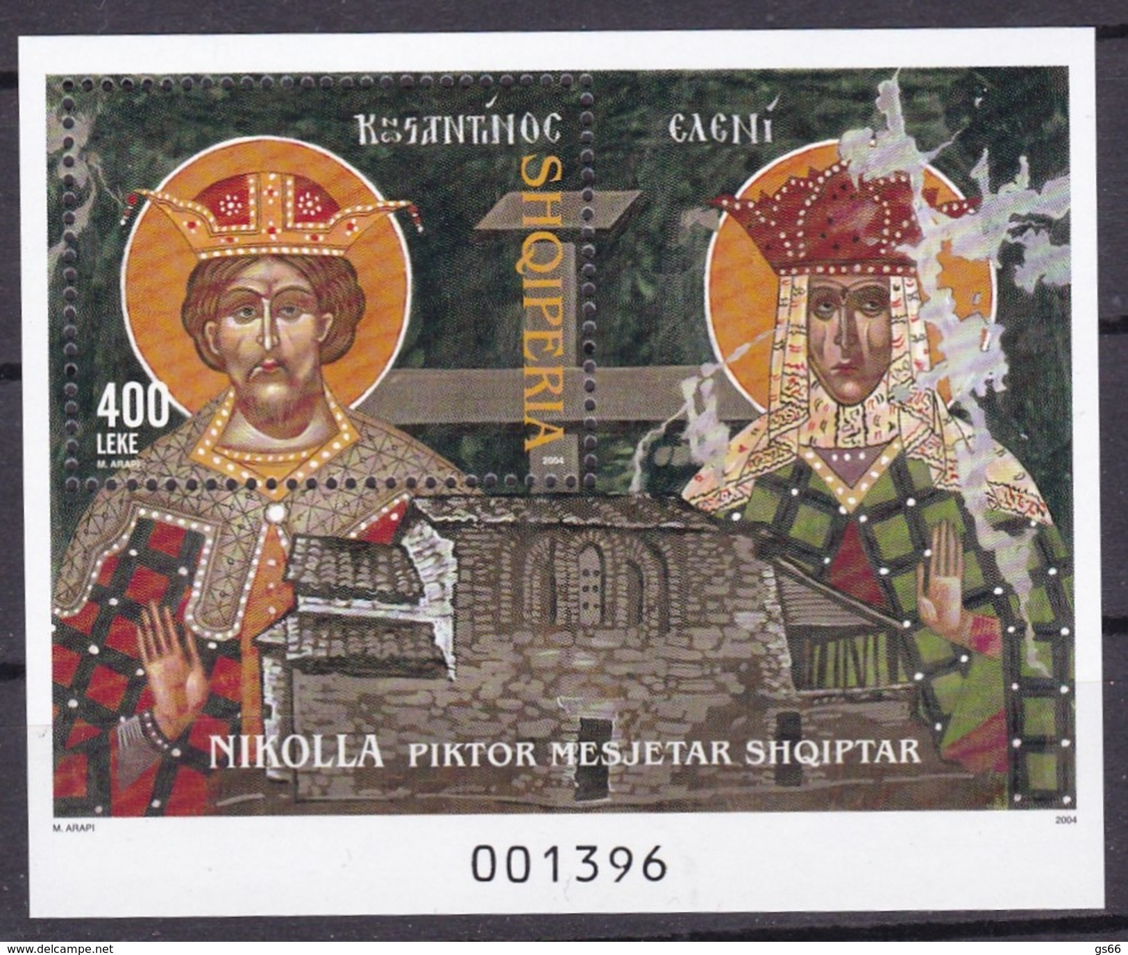 2004, Albanien, 2986 Block 153, Ikonen. MNH ** - Albanie